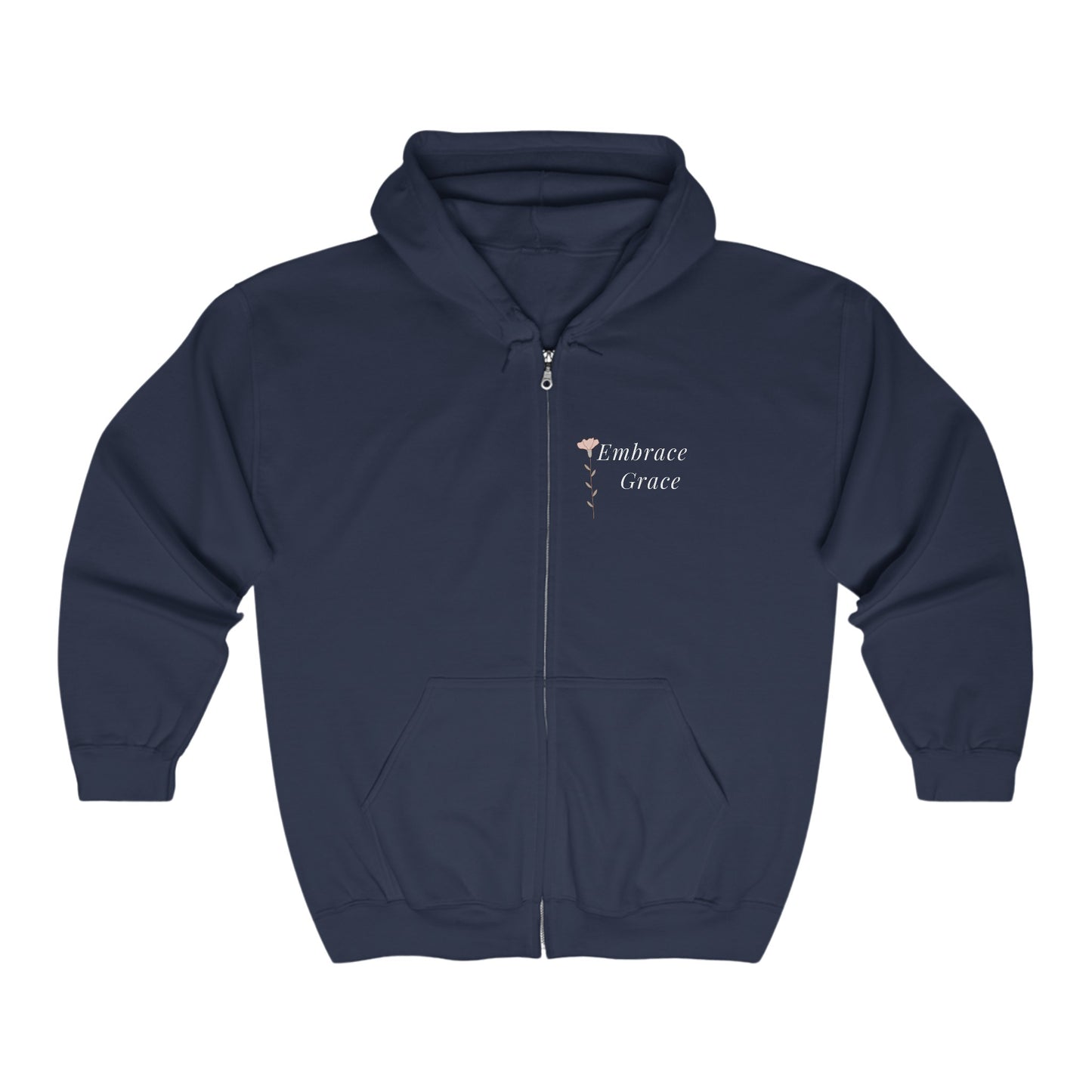 Embrace Grace- Woman’s Full Zip Hooded Sweatshirt