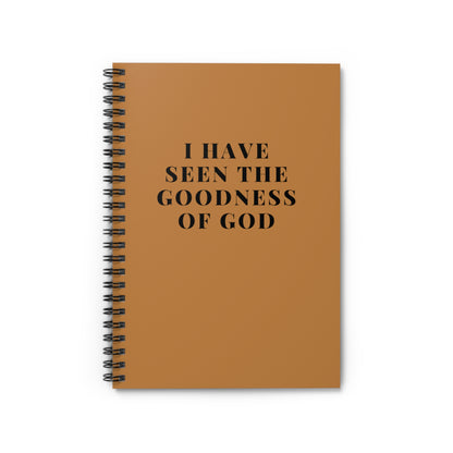 The Goodness Of God- Spiral Notebook - Ruled Line