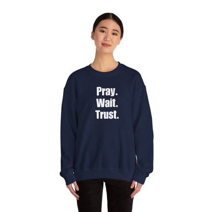 Pray Wait Trust - Crewneck Sweatshirt