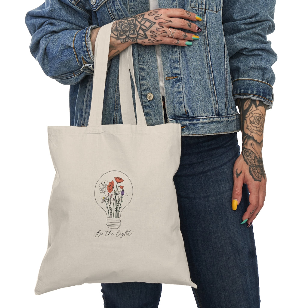 Be The Light- Natural Tote Bag