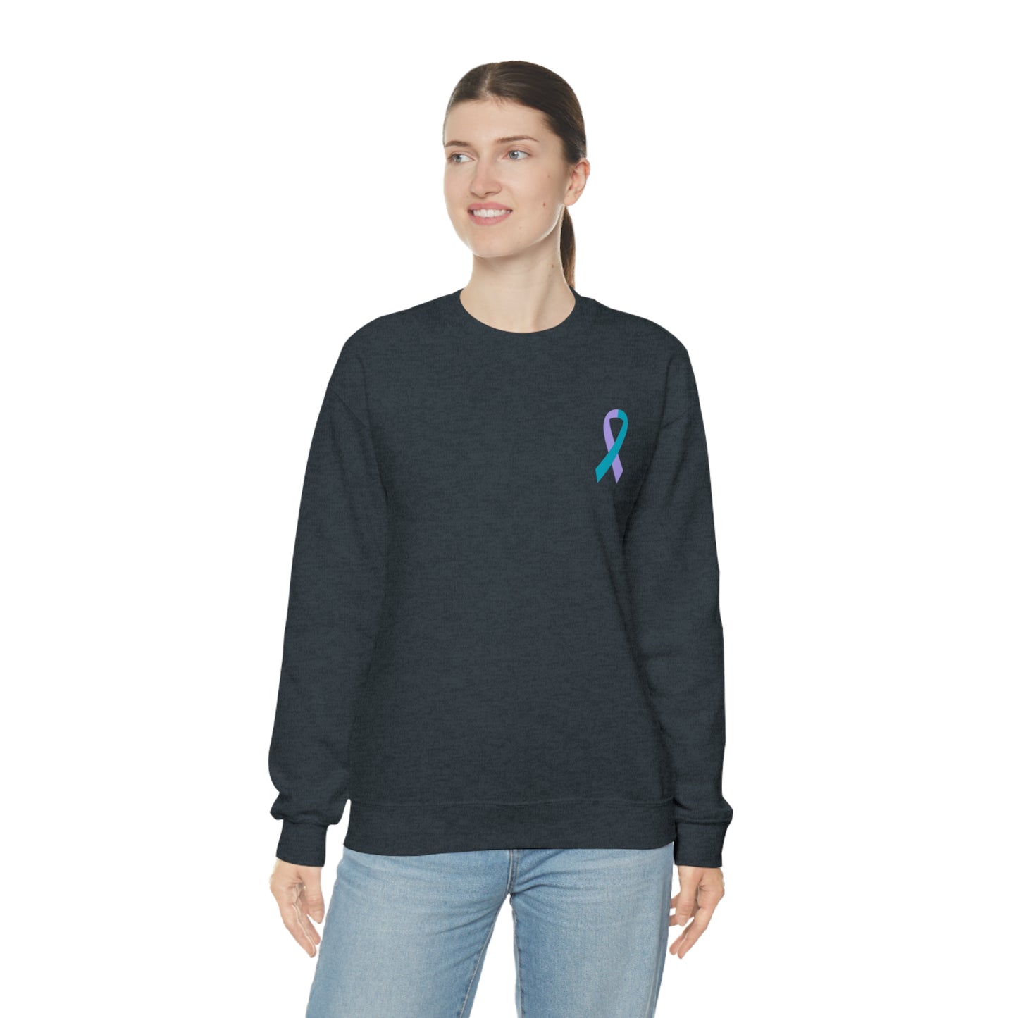 Brave Enough Sexual Assault Awareness Crewneck Sweatshirt