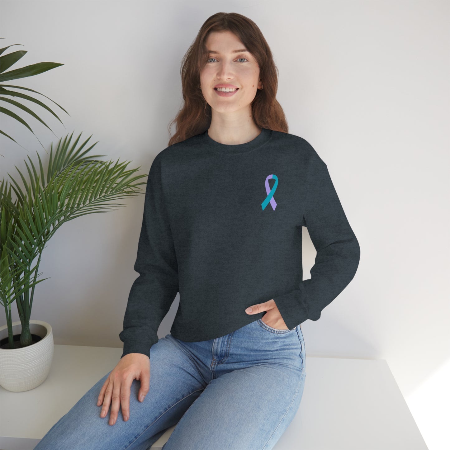 Brave Enough Sexual Assault Awareness Crewneck Sweatshirt