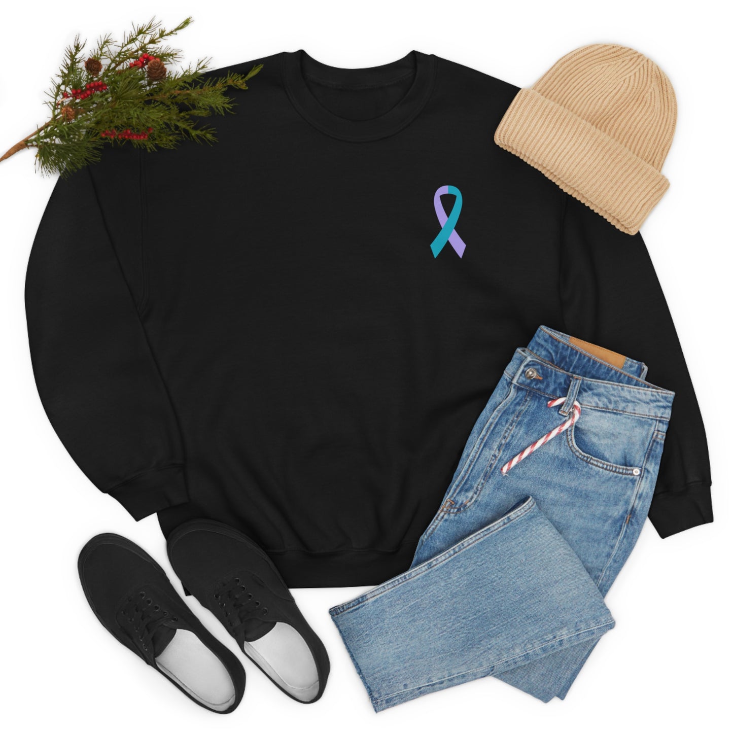 Brave Enough Sexual Assault Awareness Crewneck Sweatshirt